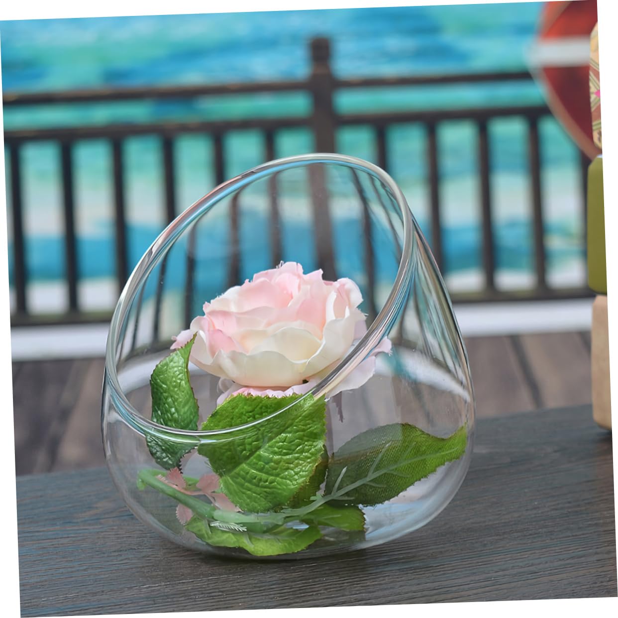 Zerodeko 3Pcs Cut Glass Bottle for Succulents Micro Landscape Terrarium Decorative Planter for Home Easy to Replace Plants Modern Style Display Container