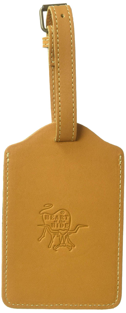 Rawlings | Heart of the Hide Luggage Tag | Tan | 4.5' x 2.5'