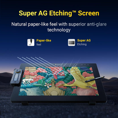 Xencelabs Pen Display 24+ Industry-First Pen Display with Calman Ready, Drawing Tablet with 4K Screen Monitor, Graphic Display with 44 Customizable Quick Keys, 2 Battery-Free Pens for Win/Mac/Linux