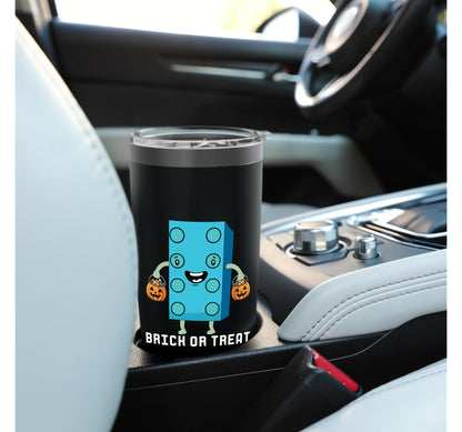 Brick Or Treat Brick Master Builder Block Funny Halloween Stainless Steel Insulated Tumbler