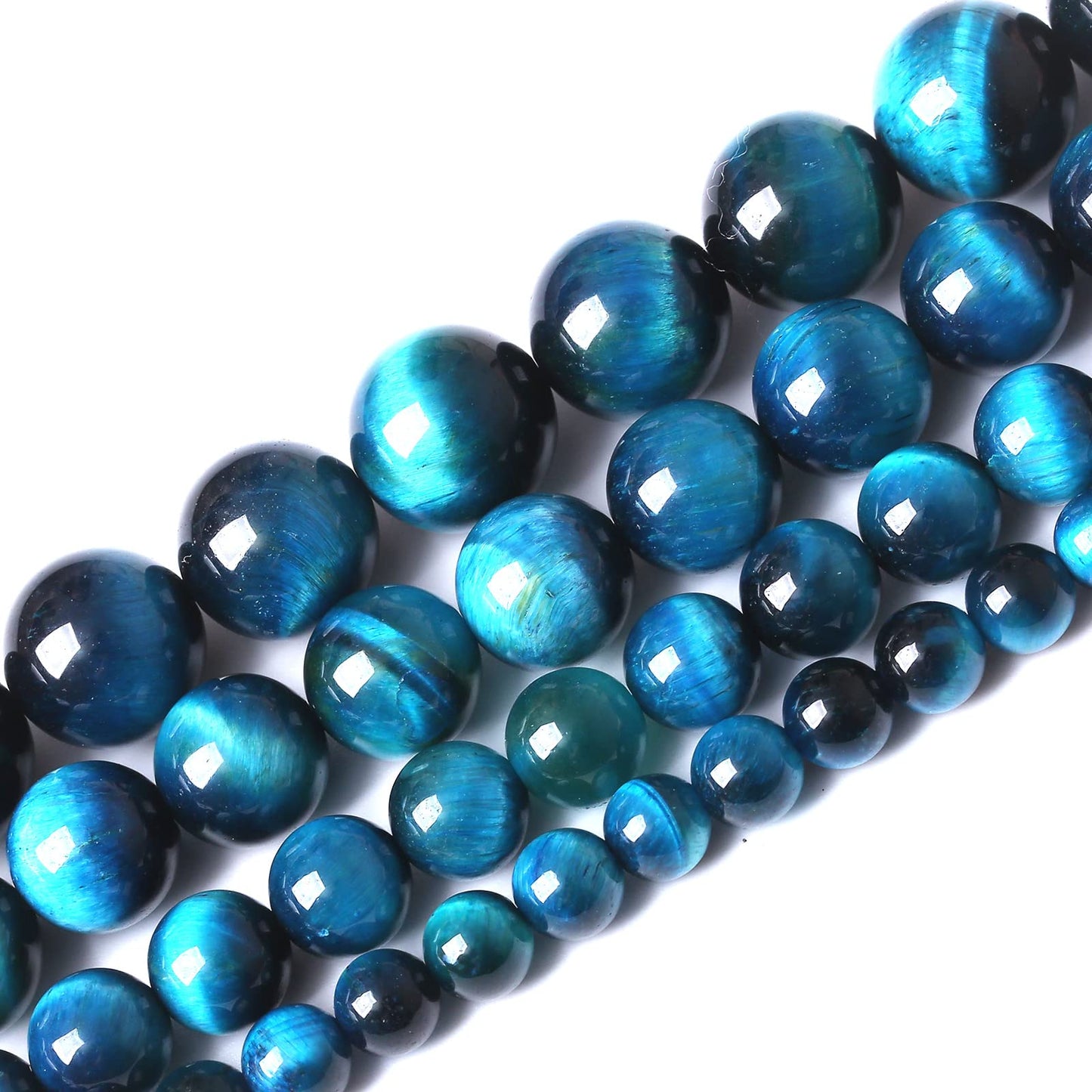 60PCS 6MM AAA Blue Tiger Eye Stone Beads Natural Gemstone Bead Crystal Healing Energy Jewelry Making DIY 15 inches
