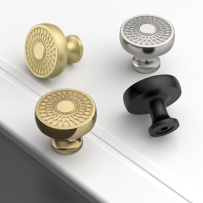 Asidrama 10 Pack Matte Black Cabinet Knobs Kitchen Cabinet Pulls Black Drawer Hardware for Bathroom Cabinets 1129
