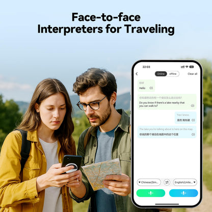 InnAIO T9 AI language Translator Device, Real Time Voice Cloning, Support 150+ Languages, Cross-App Translation, 98.6% Accuracy, 0.5s Response, Offline Translation, Portable Design for Business Travel