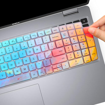 Cute Keyboard Cover for Dell Latitude 3550 5550 5540 5520 5521 3540 5531 5530 15.6" Laptop, Dell Precision 3591 3590 3581 3580 3571 3570 3560 3561 15.6" US Laptop Keyboard Skin -Stylish Colorful
