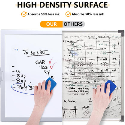 Laokiiy Small Dry Erase White Board, Magnetic Desktop Whiteboard with Stand, Dry Eease Board Mini Easel Double Sided on Table Top with Holder for Kids Drawing, Teacher Instruction