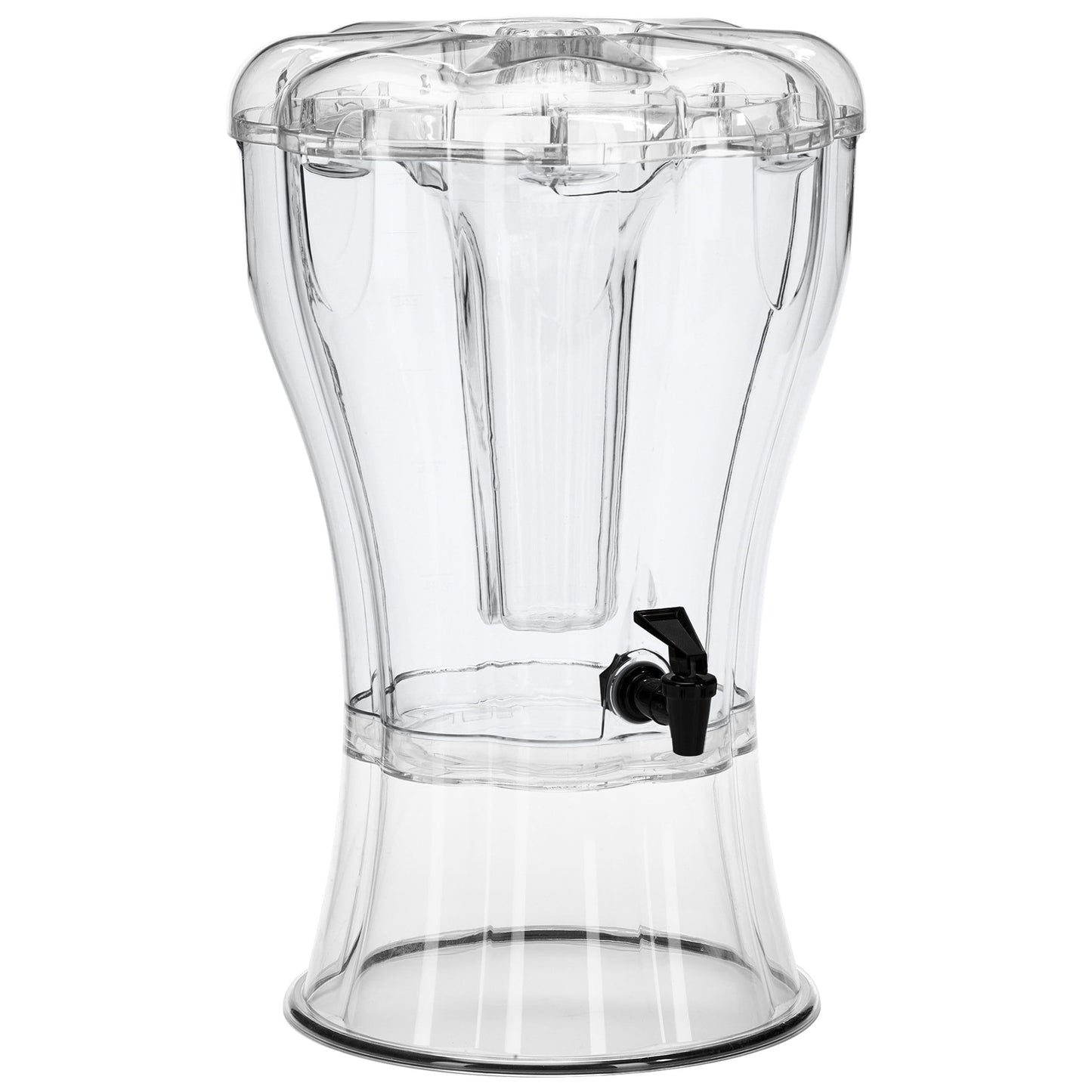 Buddeez 3.5 Gallon Beverage Dispenser with Stand - BPA-Free Tritan Drink Dispenser with Spigot, Ice Cone & Chalkboard Label for Parties, Weddings and Events