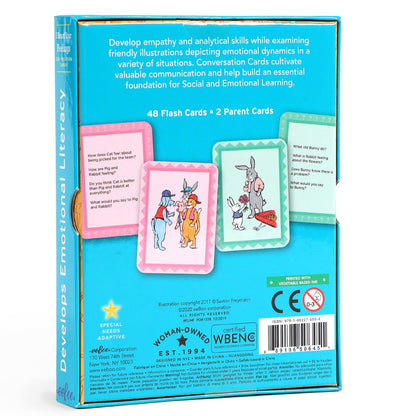 eeBoo: I Heard Your Feelings - 48 Conversation Flashcards, Develops Empathy Through Friendly Illustrations of Emotional Situations, Develop Social and Emotional Intelligence, for Ages 3 and up