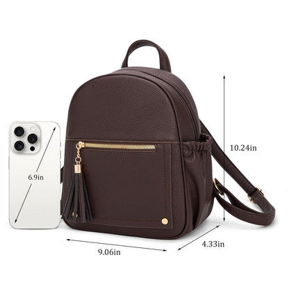 Montana West Mini Backpack Purse for Women Anti Theft Backpacks with Secured Zipper and Tassel