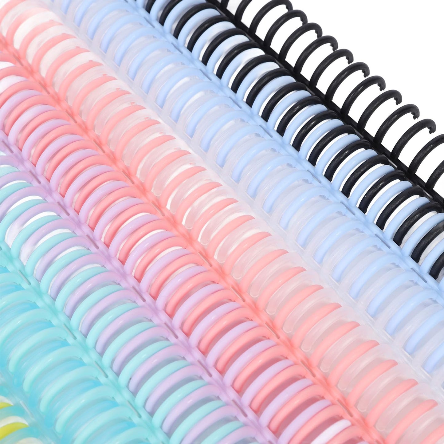 14 Pcs Plastic Binding Combs, 14 Colors Comb Binding Spines, Ring Plastic Combs and Spines for Teacher Student Document Notebook File Making, for A4 B5 A5