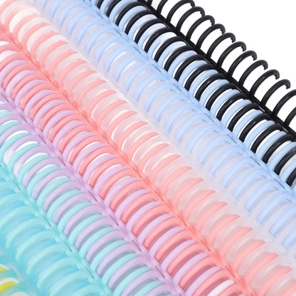 14 Pcs Plastic Binding Combs, 14 Colors Comb Binding Spines, Ring Plastic Combs and Spines for Teacher Student Document Notebook File Making, for A4 B5 A5