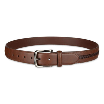 Columbia Men's Casual Top Lace Braid Belt, Brown, Medium