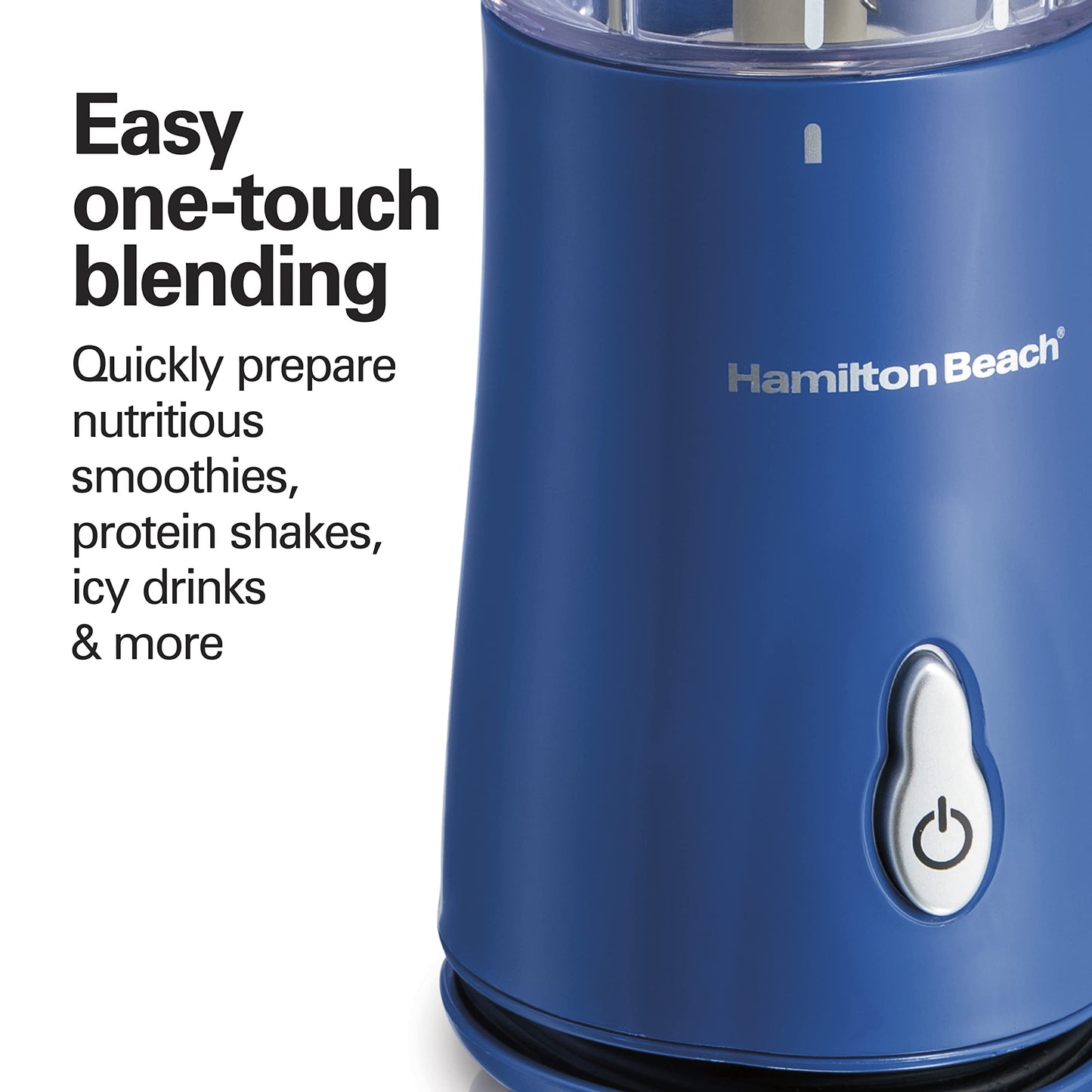 Hamilton Beach Portable Blender for Shakes and Smoothies, 14 Oz BPA Free Travel Cup & Lid, Durable Stainless Steel Blades, Personal Smoothie Blender, Raspberry, 51131G