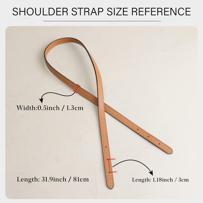 OAikor Purse Strap Replacement Compatible with Coach Mollie Tote Bag 25 & MK Basket Bags, 2 Pieces Microfiber Leather Shoulder Strap for Tote HandBag Handles(Khaki,31.9 inches)
