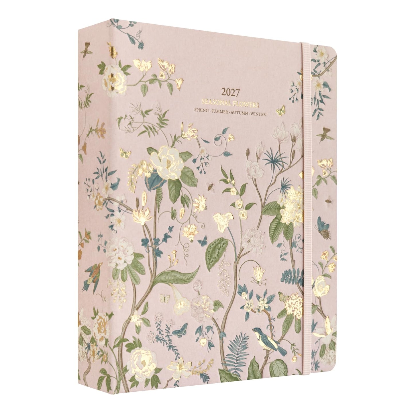 KOKONOTE Planner 2026-2027 Seasonal Flowers - Planner for Women 17 Month (Aug 26/ Dec 27) | Weekly & Monthly Academic Planner 2026-2027 | 6.4" x 7.9" | Hardcover Agenda 2026 | Thick paper 120 g/m²