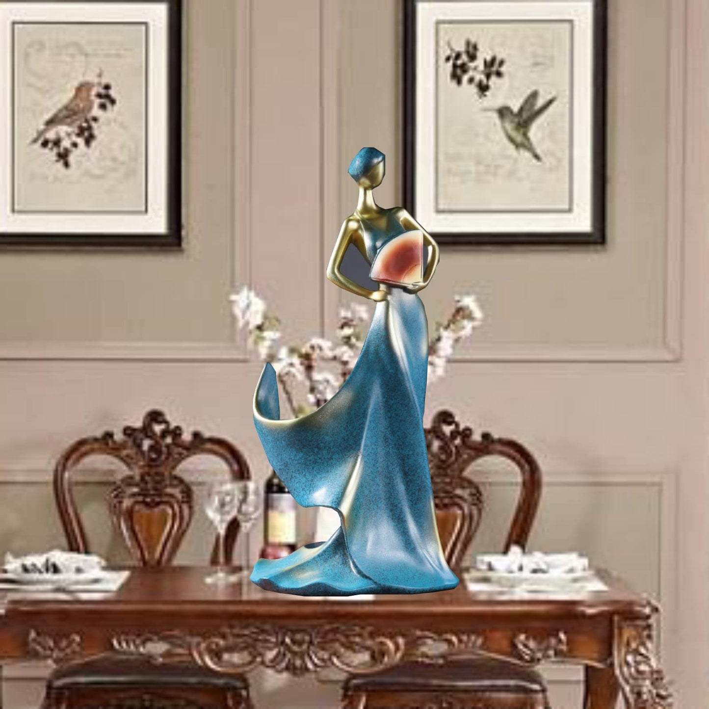 iStarcas Lady Wine Bottle Holder, Single Wine Rack, Woman Wines Holder
