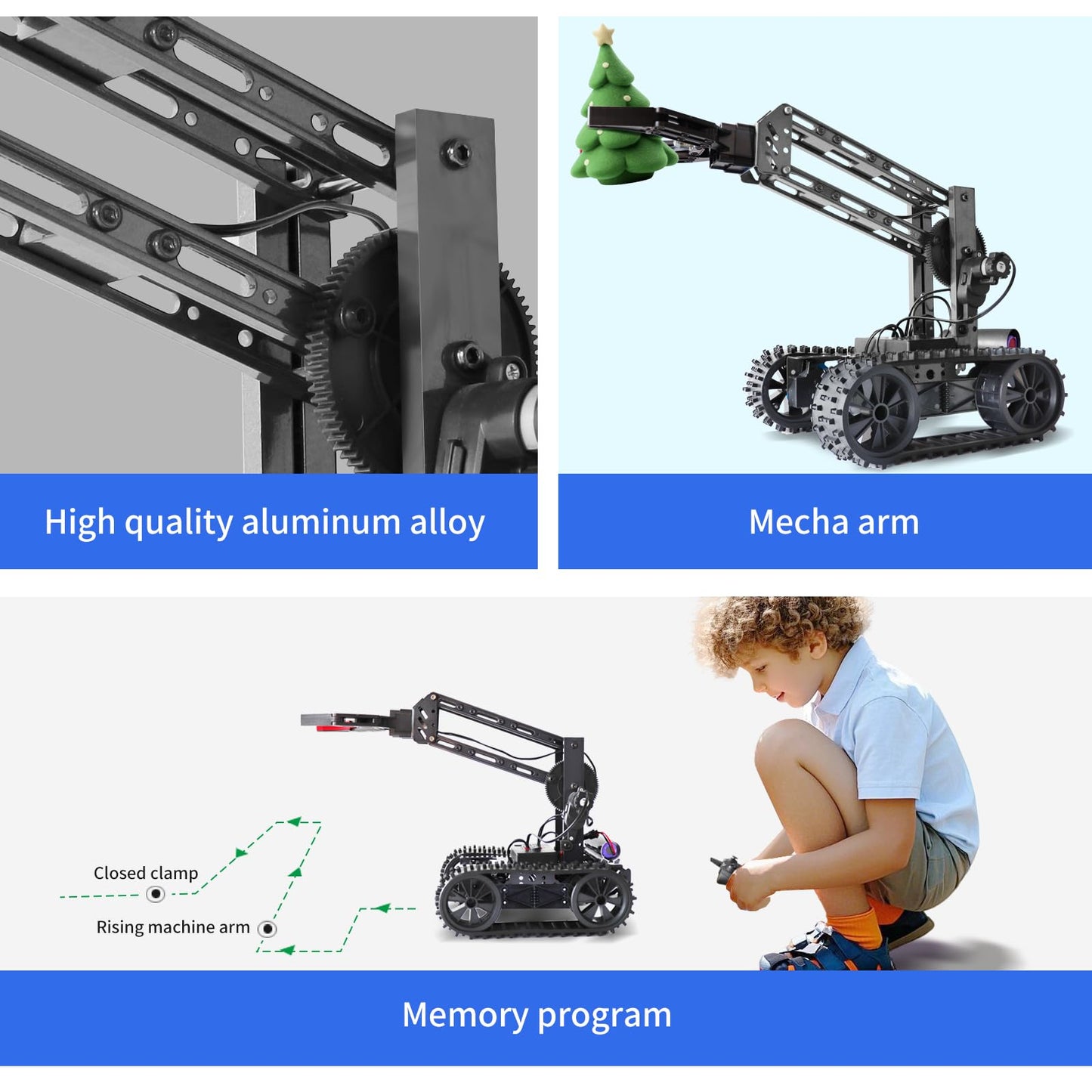 Robotic Arm Kit,STEM Toys Science Kits for Kids Age 8-12,Cool Engineering Building Toys,Educational Projects Set Gifts for 8 9 10 11 12 13 14 Years Old Boys Girls Teens,Birthday Xmas Gifts for Teens