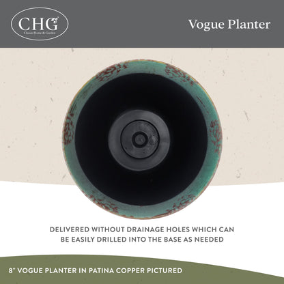 Classic Home and Garden Premiere Collection Planter, Vogue 8", Indigo