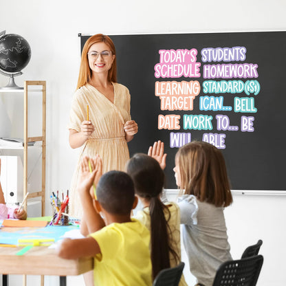 AmazingSpark 12 Pcs Class Subjects Magnets Classroom Daily Schedule Magnets Reusable Today's Schedules Labels Set Dry Erase Label for Whiteboard Bulletin Board Decor School Elementary Organization
