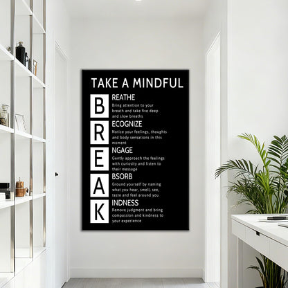Inspirational Wall Art Motivational Quotes Canvas Poster Print Modern Inspiring Home Decor Picture Painting Artwork for Home Bedroom Office Meditation Corner Stretched and Framed [18''Wx24''H]