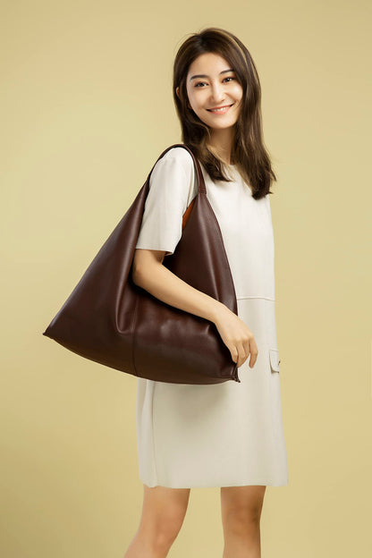 YLYYHH Leather Tote Bag, Oversized Hobo Bags, Large Tote Bag for Women Work, Vegan Leather Handbags Travel, Oversized Tote Handbag, Coffee