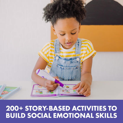 Educational Insights Hot Dots Feelings & Friendships Social Emotional Learning Workbooks, Gift for Kids Ages 3+