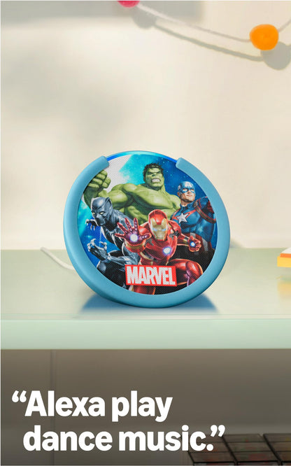 Amazon Echo Pop Kids (newest model), Designed for kids, Designed for Alexa+, parental controls, Includes 6 months of Amazon Kids+, Anthro Pup