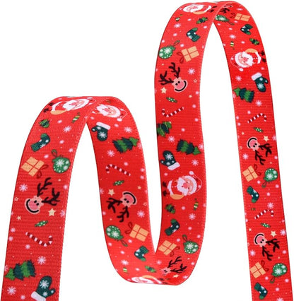 Mihqy Christmas Dog Collar and Leash Set - Premium Adjustable Dog Collar for Small Medium Large Dogs (Christmas Set,L)