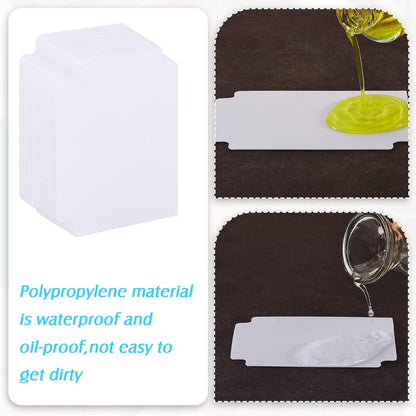 White Trading Card Plastic Divider Cards Sorting Tray Playing Separator Organizer Pages for Games Sports Supplies, 69 x 97 mm(250 Pieces)