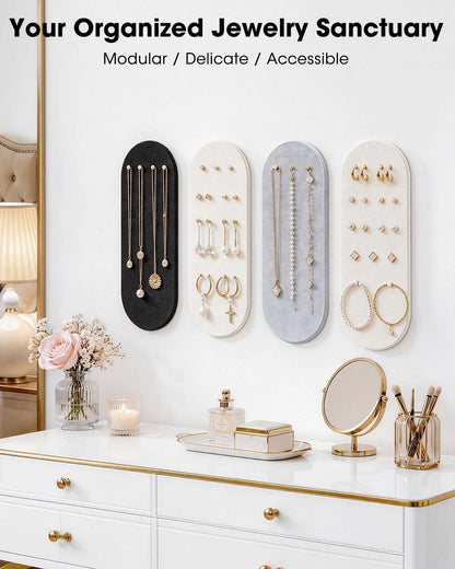 Cork Board Alternative, Felt Bulletin Board for Walls, 6-Pack 11.8"x4.7" Pin Board Wall Organizer with 35 Push Pins, Adhesive Install Wall Decor for Office, Classroom, Home, Desk Accessories