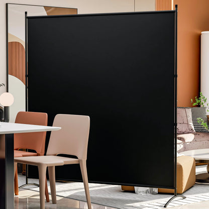 Room Divider 63''W x 71''H Large Single Panel, Privacy Screen for Room Partitions, Portable Room Divider Screen for Room Separtion, Freestanding Fabric Wall Divider for Office, School, Room Separator