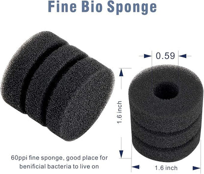 hygger Super Mini Aquarium Single Sponge Filter for Small Fish Tank 0.5-5 Gallon
