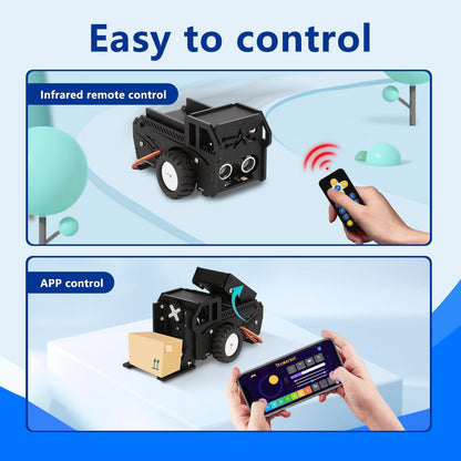 ACEBOTT Robotics for Kids Ages 12+, 2 in 1 Smart Robot Car Kit Compatible with Arduino & Scratch, STEM Toys Coding Robot Kit for STEM Classroom & Home Education, for Kids and Teens