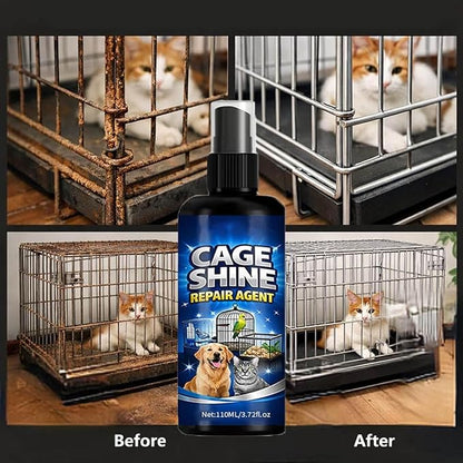 Bird Cage Cleaner Spray - 110ml Droppings Breakdown Solution, Professional Pet Odor Eliminator, Deep Cleaning Enzyme Formula, Safe Cage Cleaning for Keepers, Enthusiasts, and Breeding Season