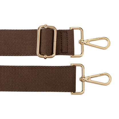 Allzedream Purse Straps Replacement Crossbody Bags Handbag Wide Canvas Adjustable (Brown S)