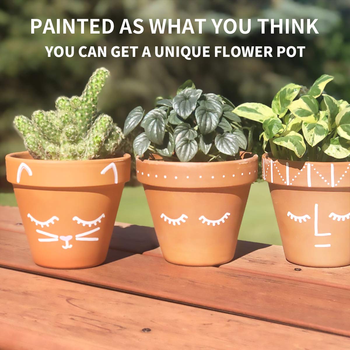 EHWINE Terracotta Pots 3 inch, 15 Pack, Clay, Succulent Pots, Cute Small Cactus, Flower Pots, Planters with Drainage, Indoor/Outdoor Usage