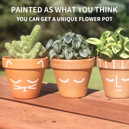 EHWINE Terracotta Pots 3 inch, 15 Pack, Clay, Succulent Pots, Cute Small Cactus, Flower Pots, Planters with Drainage, Indoor/Outdoor Usage