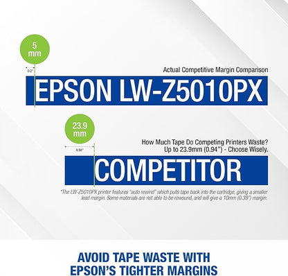 LABELWORKS Epson LW-Z5010PX Industrial Label Maker - Complete Printer Kit with Accessories, PX 147' Bulk Label Rolls, Desktop Printer