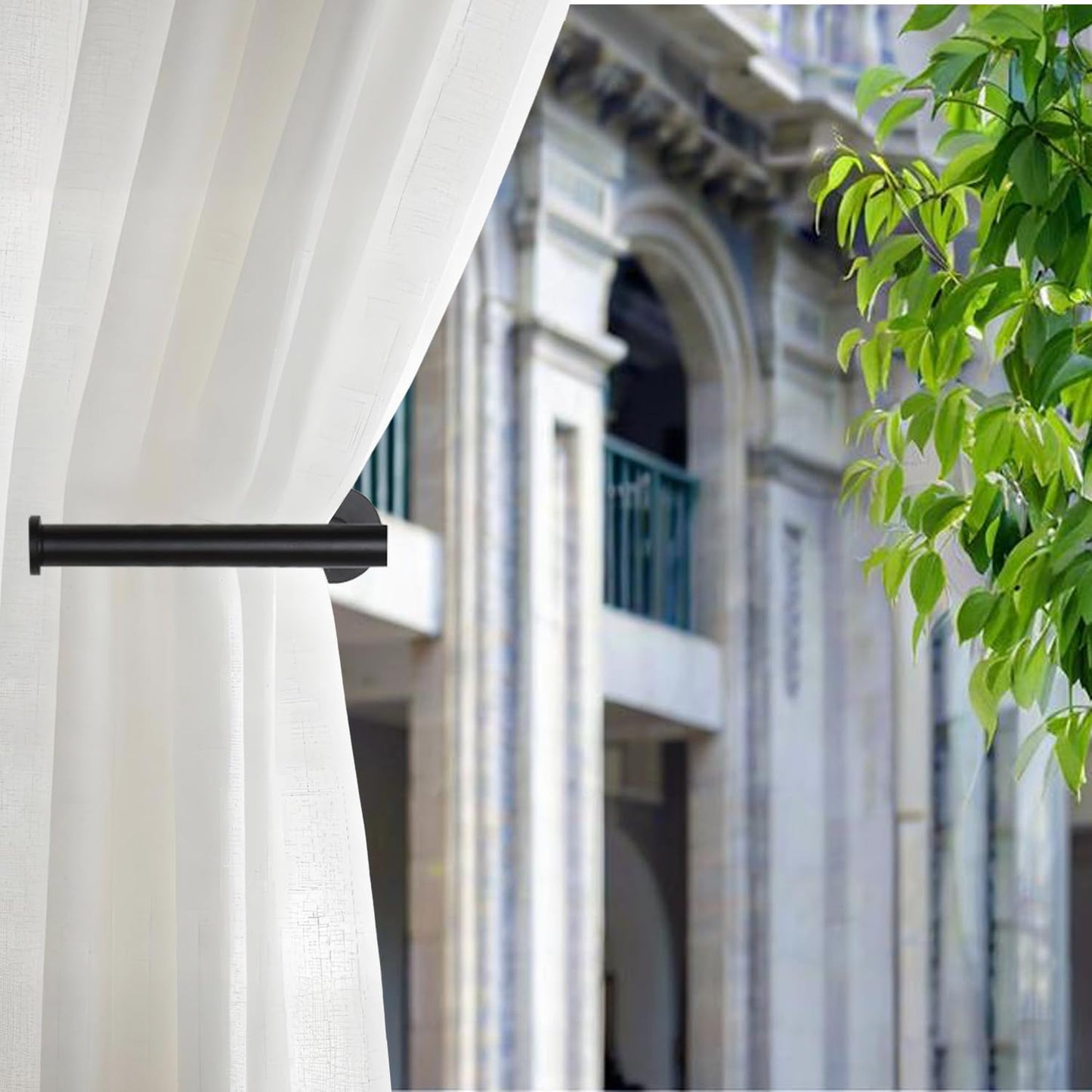 Curtain tiebacks Hooks Wall Mounted, Curtain holdbacks Screw-in, Curtain Holders for Drapes, Curtain Pull Backs, Curtain Tie Backs 304 Stainless Steels, 4 pcs