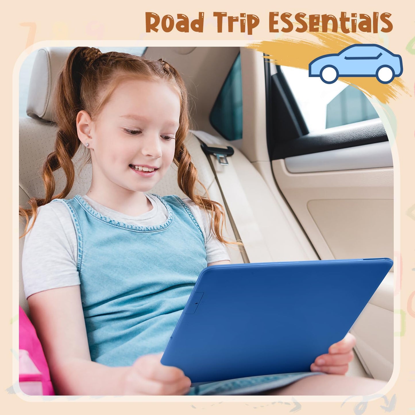Kidopire LCD Writing Tablet for Kids, Large Screen 15-Inch Drawing Writing Tablet Doodle Board, Toddler Educational Toys Girls Boys 3-12+ Year Old Birthday Gift Office Road Trip Essentials, Navy