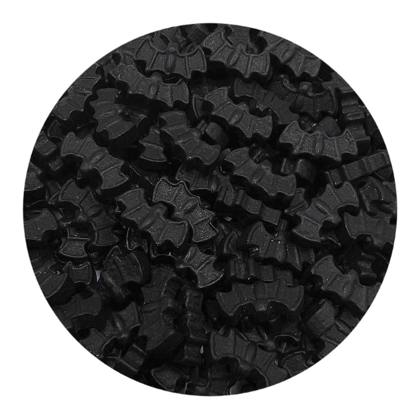 NCS Bat Shaped Edible Sprinkles – Black Cupcake, Cake & Cookie Decorations, 7 oz