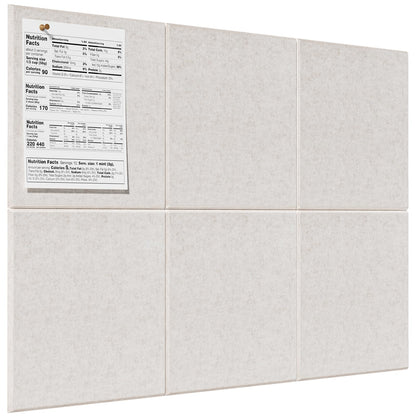 MaxGear Large Cork Board for Wall 36" x 24", Light Tan Bulletin Board, 6 Pack Felt Wall Tiles with Pushpins, Cork Boards for Office Pin Board Tack Board Cork Boards
