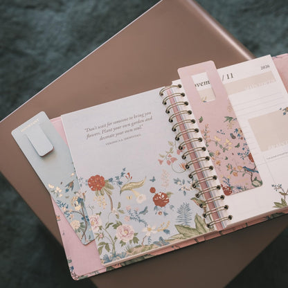 KOKONOTE Planner 2026-2027 Seasonal Flowers - Planner for Women 17 Month (Aug 26/ Dec 27) | Weekly & Monthly Academic Planner 2026-2027 | 6.4" x 7.9" | Hardcover Agenda 2026 | Thick paper 120 g/m²