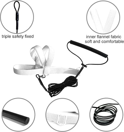 Pet Parrot Bird Harness Leash Adjustable Bird Flying Harness Traction Rope with Cute Wing for Parrots Pigeons Budgerigar Lovebird Cockatiel Mynah Outdoor Training Toy (White,XS)