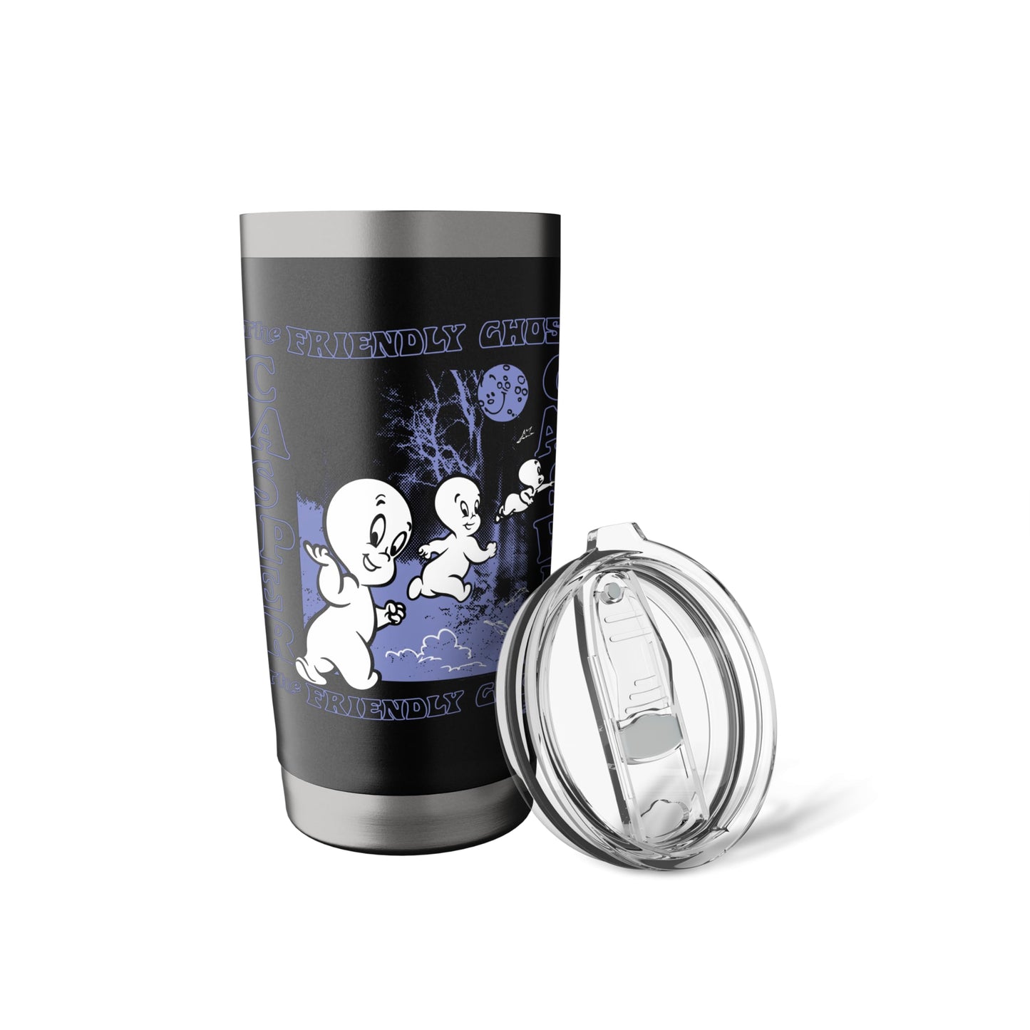 Casper The Friendly Ghost Nighttime Stainless Steel Insulated Tumbler