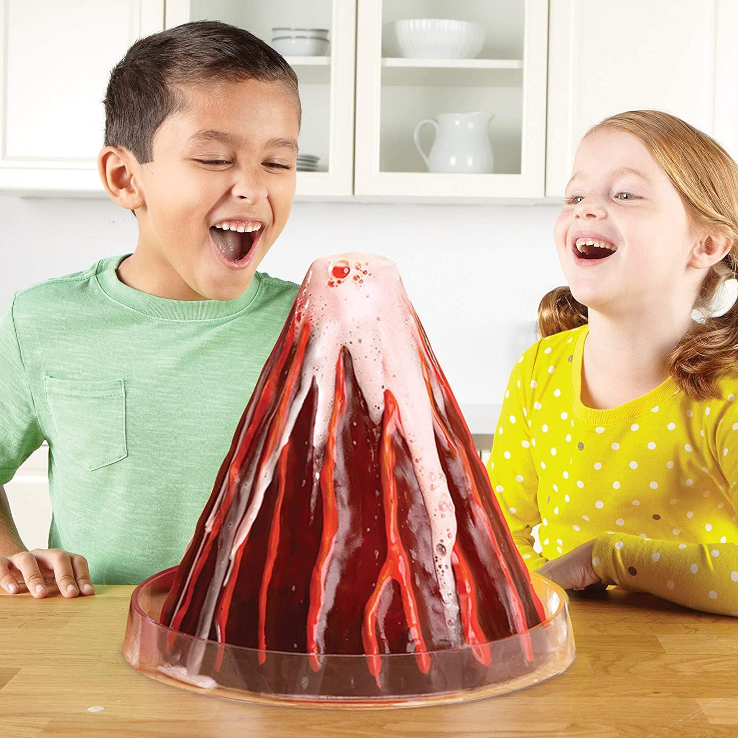 Learning Resources Erupting Cross-Section Volcano Model - Educational Science Projects Kits for Kids, STEM, Chemistry for Students, Classroom and Teacher Must Haves, Back to School Experiments