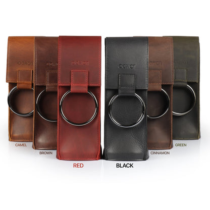 Londo Genuine Leather Wine Bottle Holder – Stylish & Durable Wine Carrier for Travel, Picnics, and Gifting