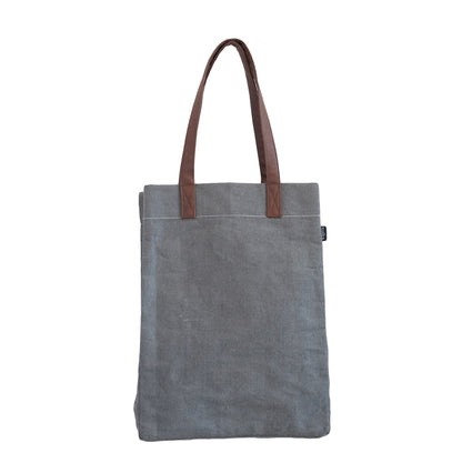 MAIKA Recycled Canvas Market Tote Bag, Waxed Ash