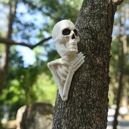 Seasons 14" Halloween Skeleton Tree Peeker for Outdoor Yard Garden Decoration