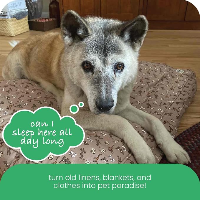 Molly Mutt Daysleeper Dog Bed Duvet Cover, GOTS-Certified 100% Organic Cotton Canvas Cover for Dog, Puppy, or Cat Bed, Durable, Washable, and Free of Harmful Chemicals, Round, 36"x5"