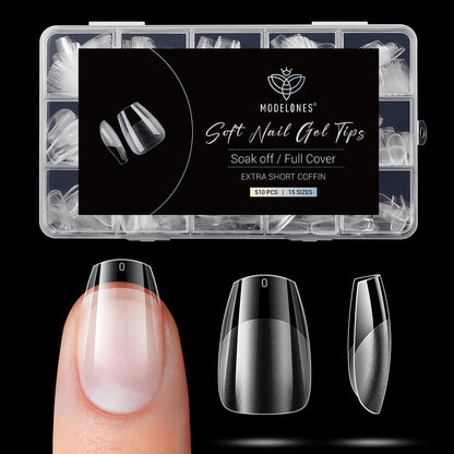 modelones 9 in One Gel Nail Glue Brush On Nail Glue 15 ml for Tips, Rhinestones, Base Coat, Blooming Art Gel Kit for Press on Nails Acrylic Tips U V Lamp Needed 2Pcs
